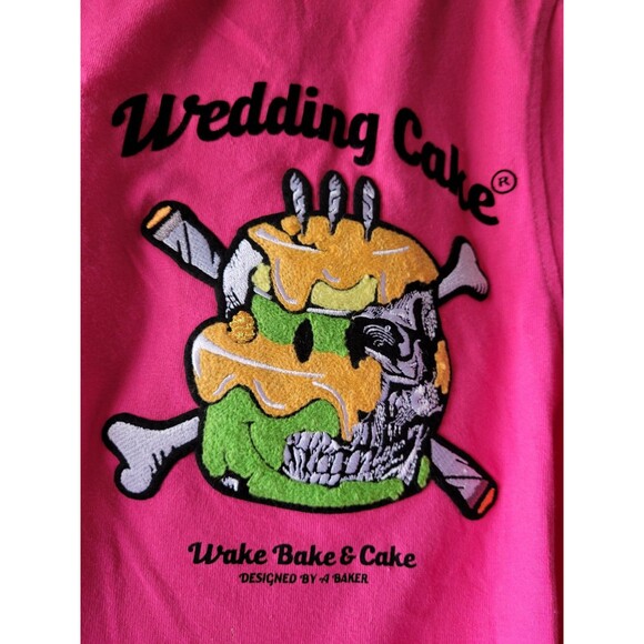 Wedding Cake Men's Wake Bake Cake T-Shirt Black S - Picture 6 of 7